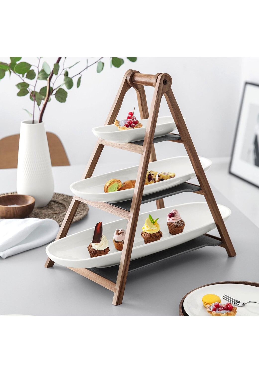 

Трехъярусная подставка для еды Villeroy & Boch, белый