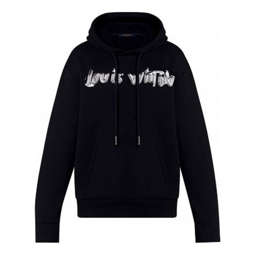 

Толстовка men's ss22 logo printing long sleeves autumn black Louis Vuitton, черный