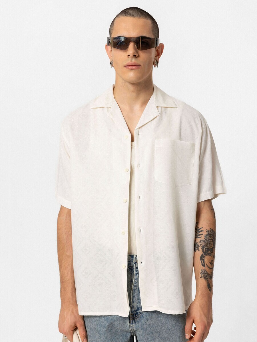 

Повседневная рубашка VAMOS CLO Comfort fit Button Up Shirt Bellevue, экрю