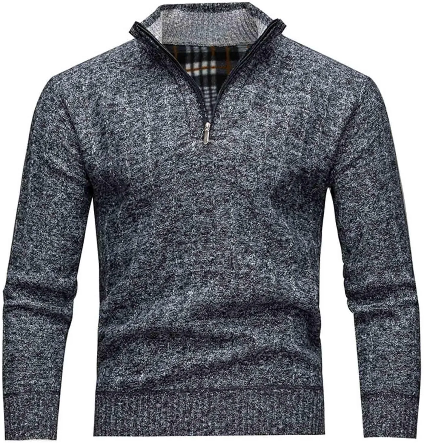 

Мужской осенний свитер Quarter Zip, легкий зимний пуловер
