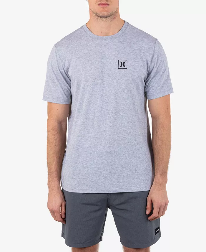 

Мужская футболка Icon Boxed с короткими рукавами Hurley, серый