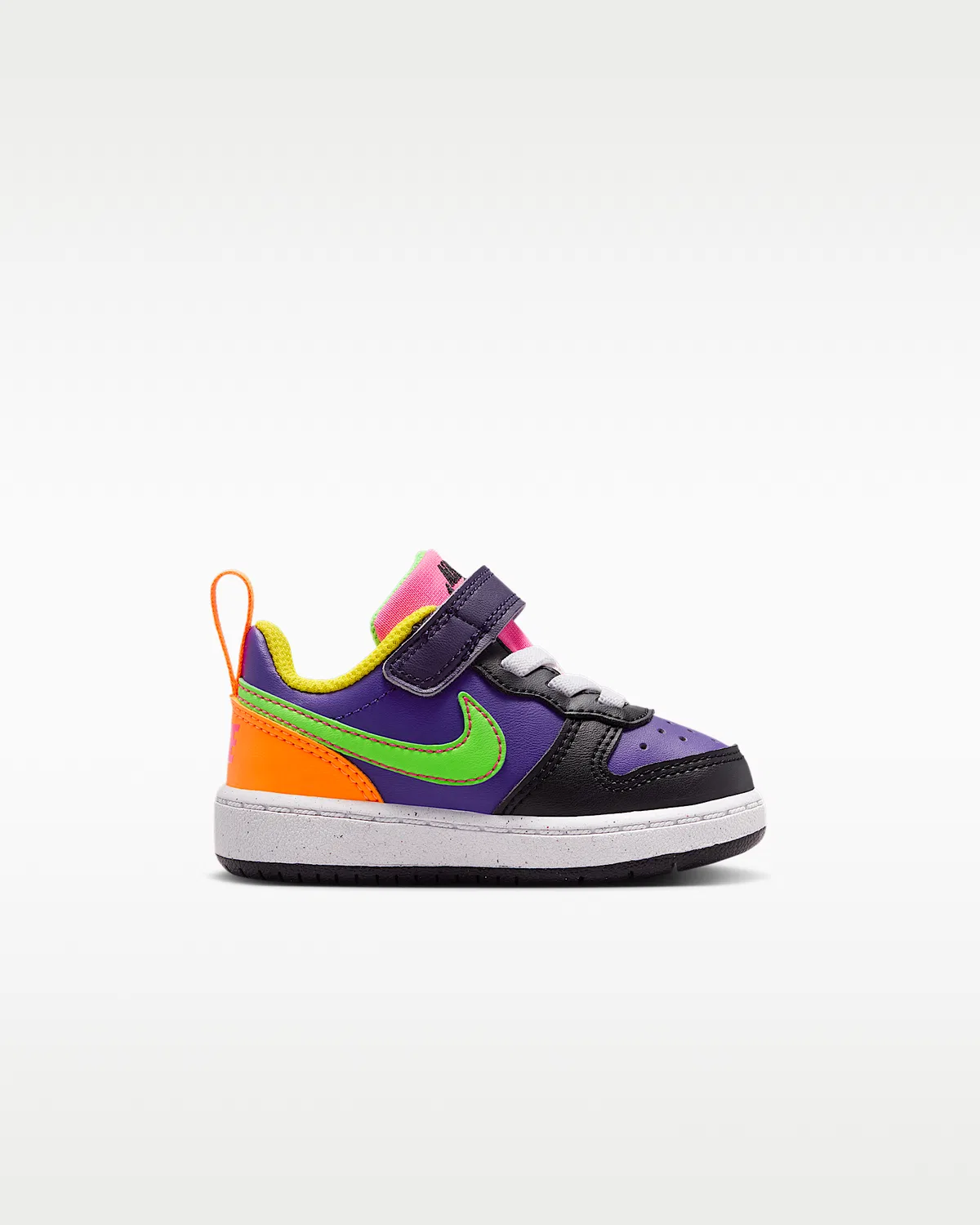 Кроссовки Nike Court Borough Low Recraft для малышей, Court Purple/Court Purple/Hyper Pink/Green Strike — фото 3