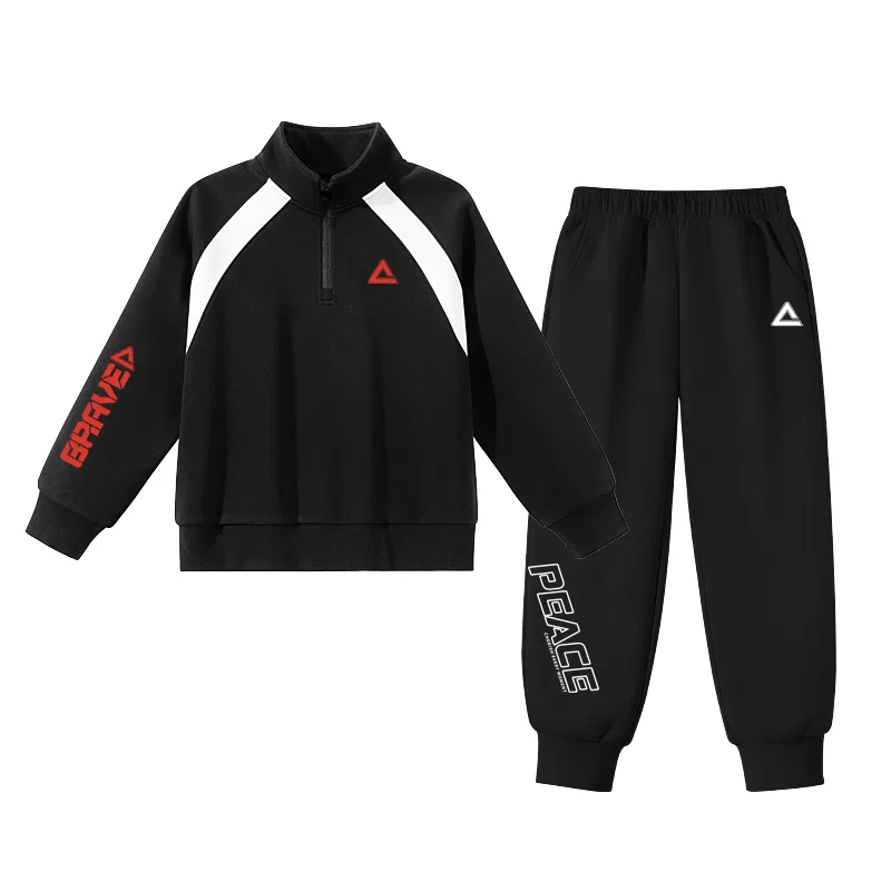 Детский спортивный костюм PEAK Black/PK Red