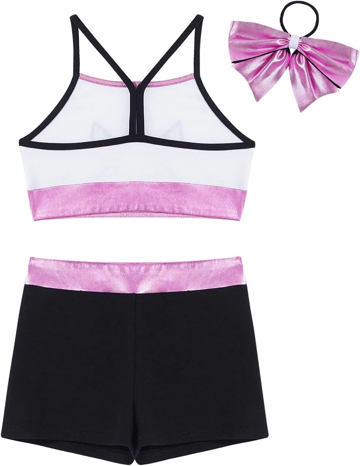 Детский костюм с принтом лошади YONGHS, топ и шорты, Hot Pink — фото 4