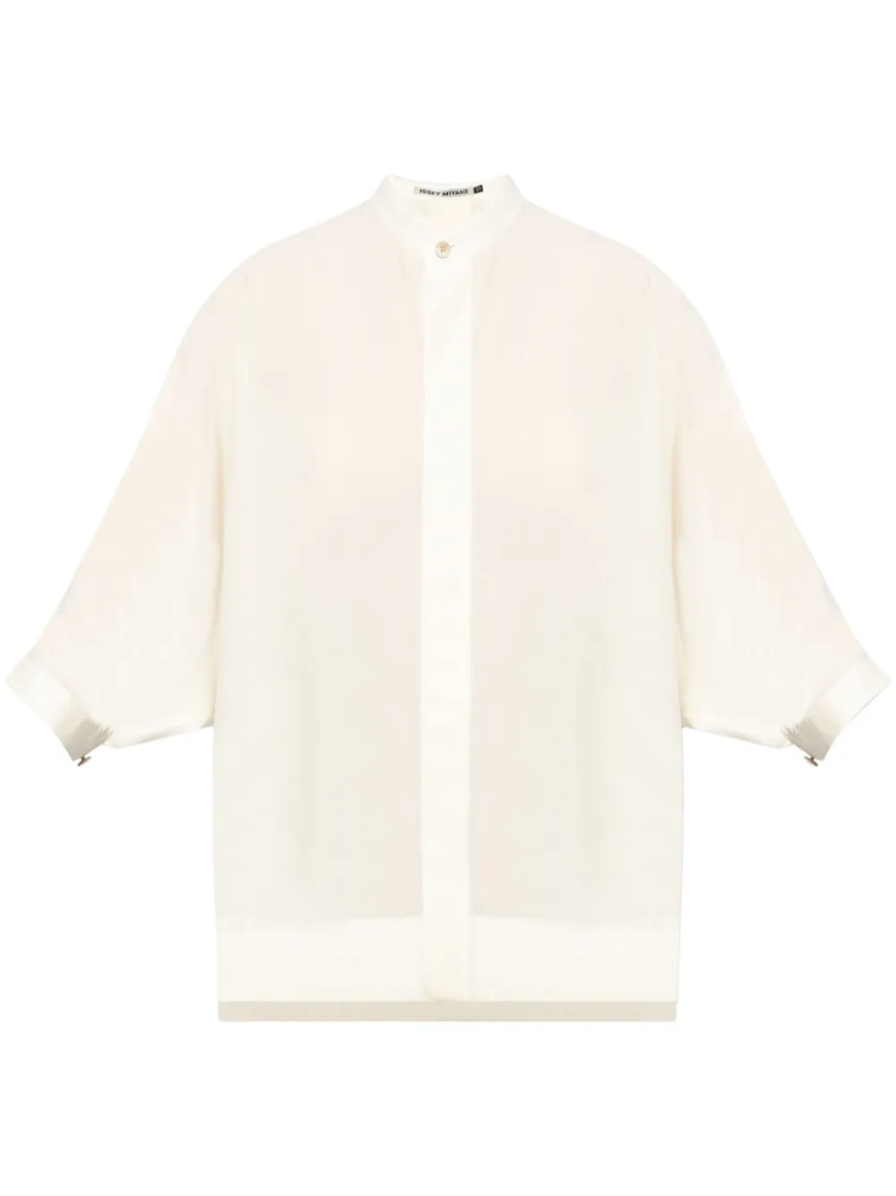 

Issey Miyake топ с круглым воротником, белый