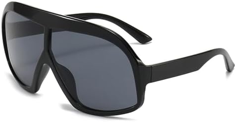 

Винтажные солнцезащитные очки большого размера 2027 года для женщин в стиле панк, солнцезащитные очки-щитки для мужчин в большой оправе, защита от УФ-излучения UV400 MTZJH, C1