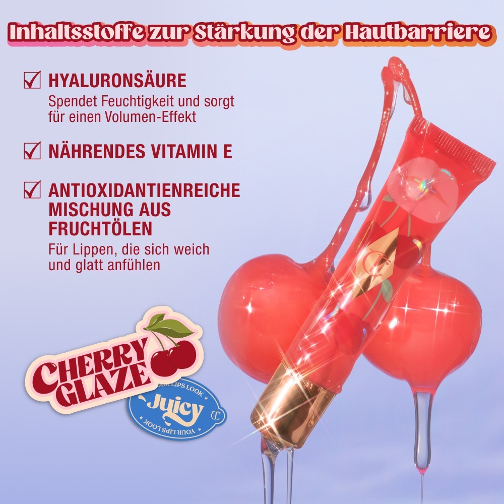 Бальзам для губ Charlotte Tilbury — Масло для губ unreal lips healthy glow nectar , cherry glaze, объем, 14 мл — фото 4