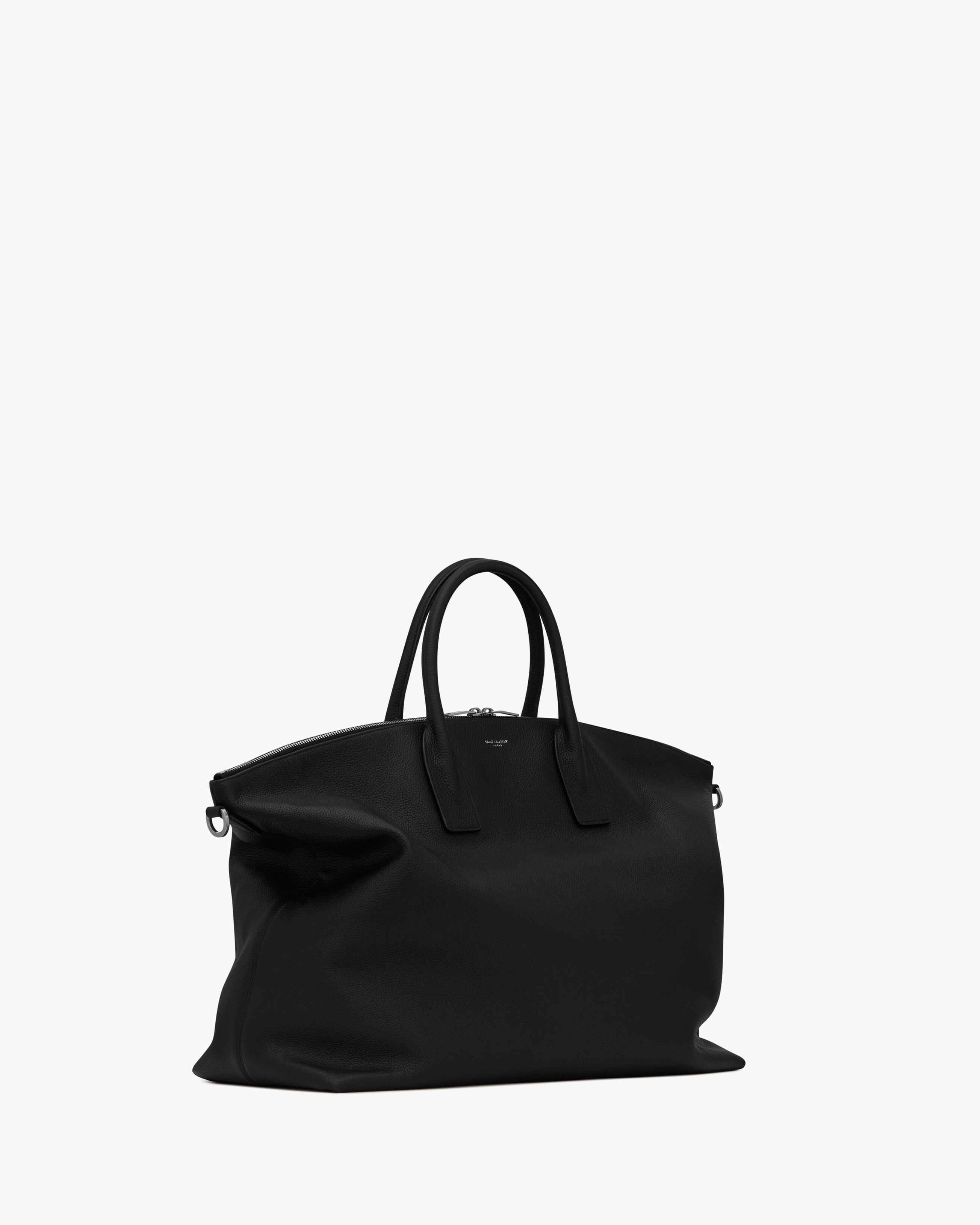 Сумка GIANT BOWLING из мягкой зернистой кожи Saint Laurent, черный — фото 4