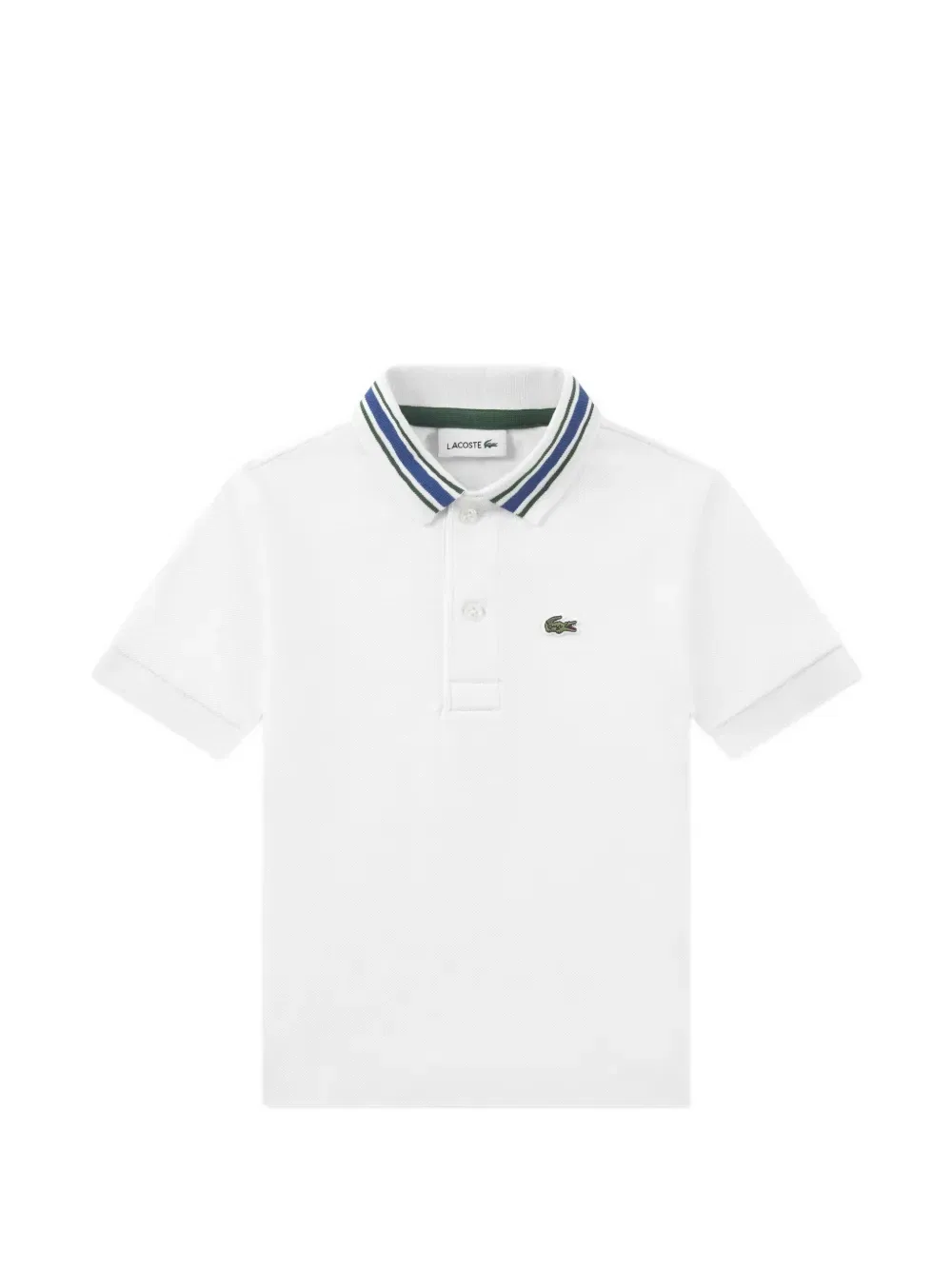 Поло с нашивкой с логотипом Lacoste Kids, белый
