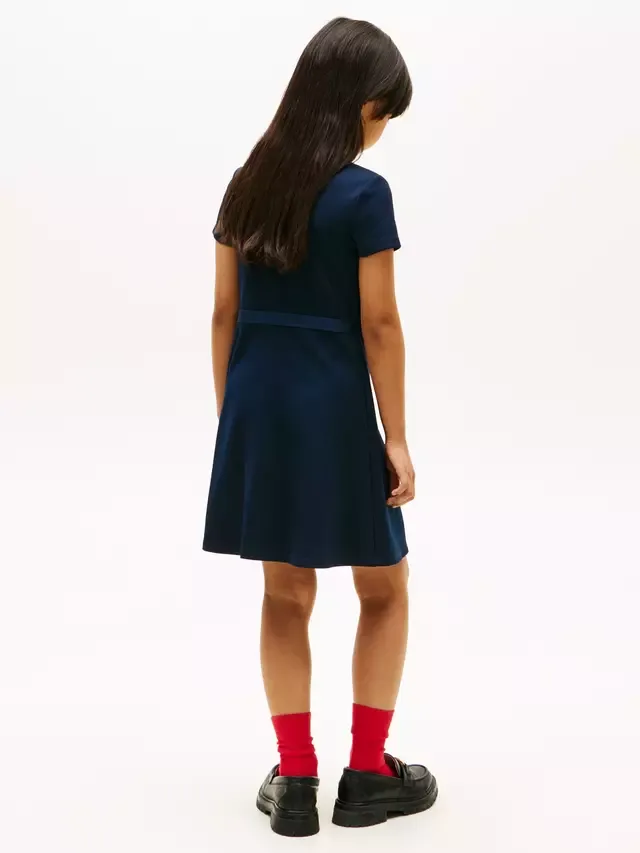Детское платье-скейтер, темно-синее Tommy Hilfiger — фото 2
