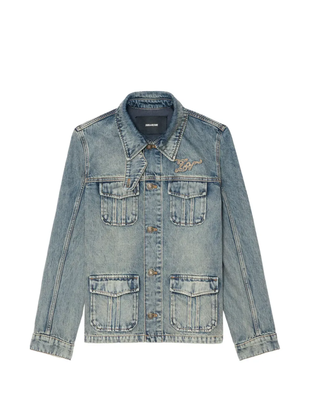 

Джинсовая куртка с карманами Zadig&Voltaire, синий