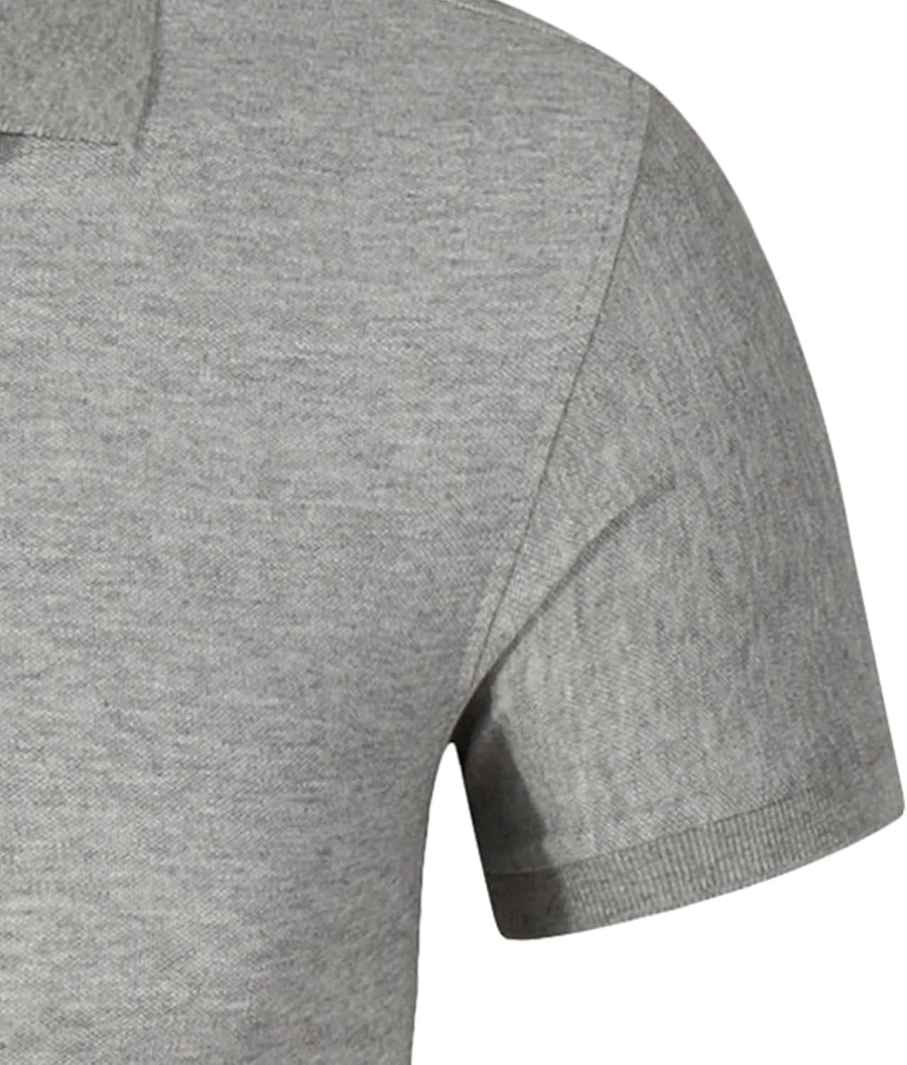 Мужская футболка поло с коротким рукавом, классическая, хлопковая — фото 4