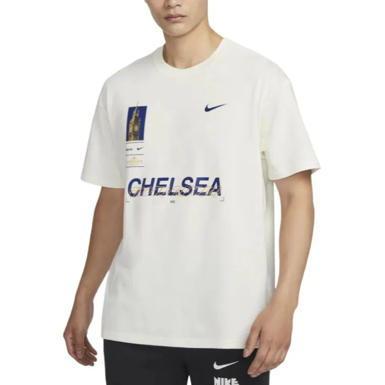 Футболка Nike Men's Sail White с круглым вырезом