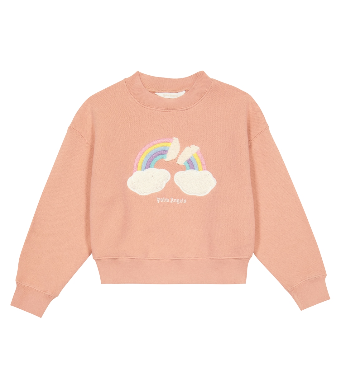 

Вышитый хлопковый свитер Palm Angels Kids, Pink Multicolor