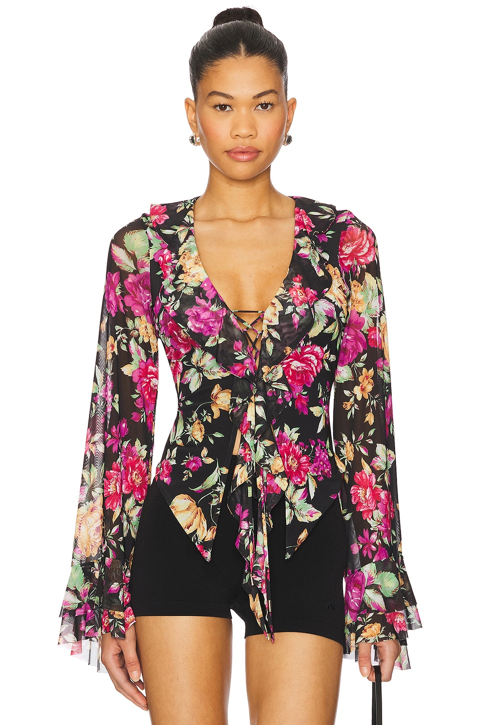 

Топ Cadence Afrm, dusted floral