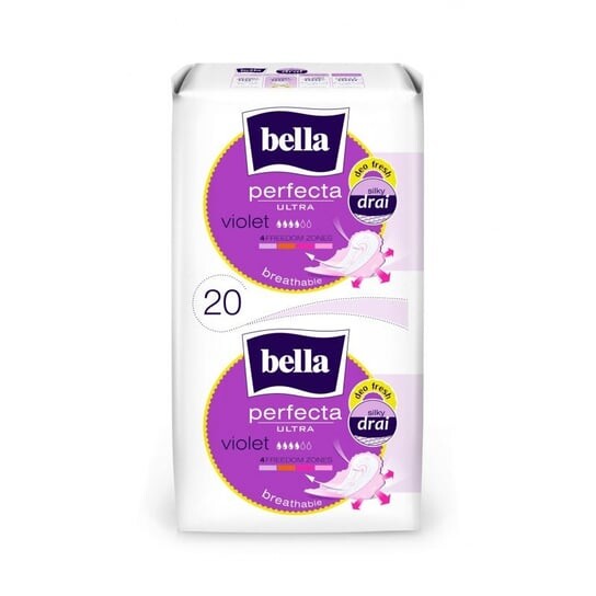 

Салфетки гигиенические Bella Perfecta Ultra Violet 20 шт.