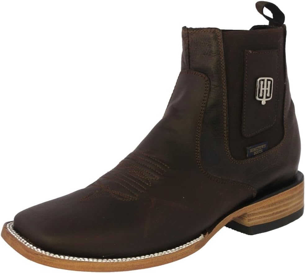 

Мужские коричневые ботинки челси El Presidente Кожаное ковбойское платье Botas Vaquero