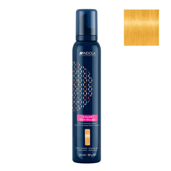 

Мусс для окрашивания волос Honey Blonde, 200 мл Indola Color style mousse, цвет miodowy blond