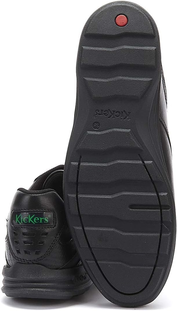 Детские туфли Kickers Reasan на шнуровке для младшей школы, черный — фото 4