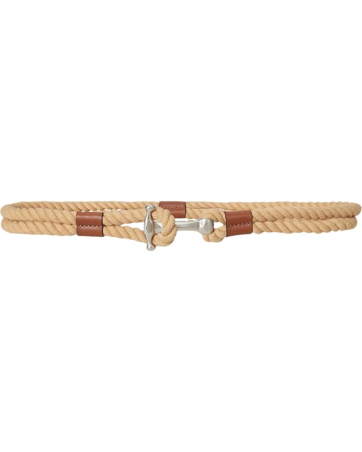 

Ремень Lauren Ralph Lauren Rope Anchor-Toggle Skinny Belt, цвет Natural/Lauren Tan
