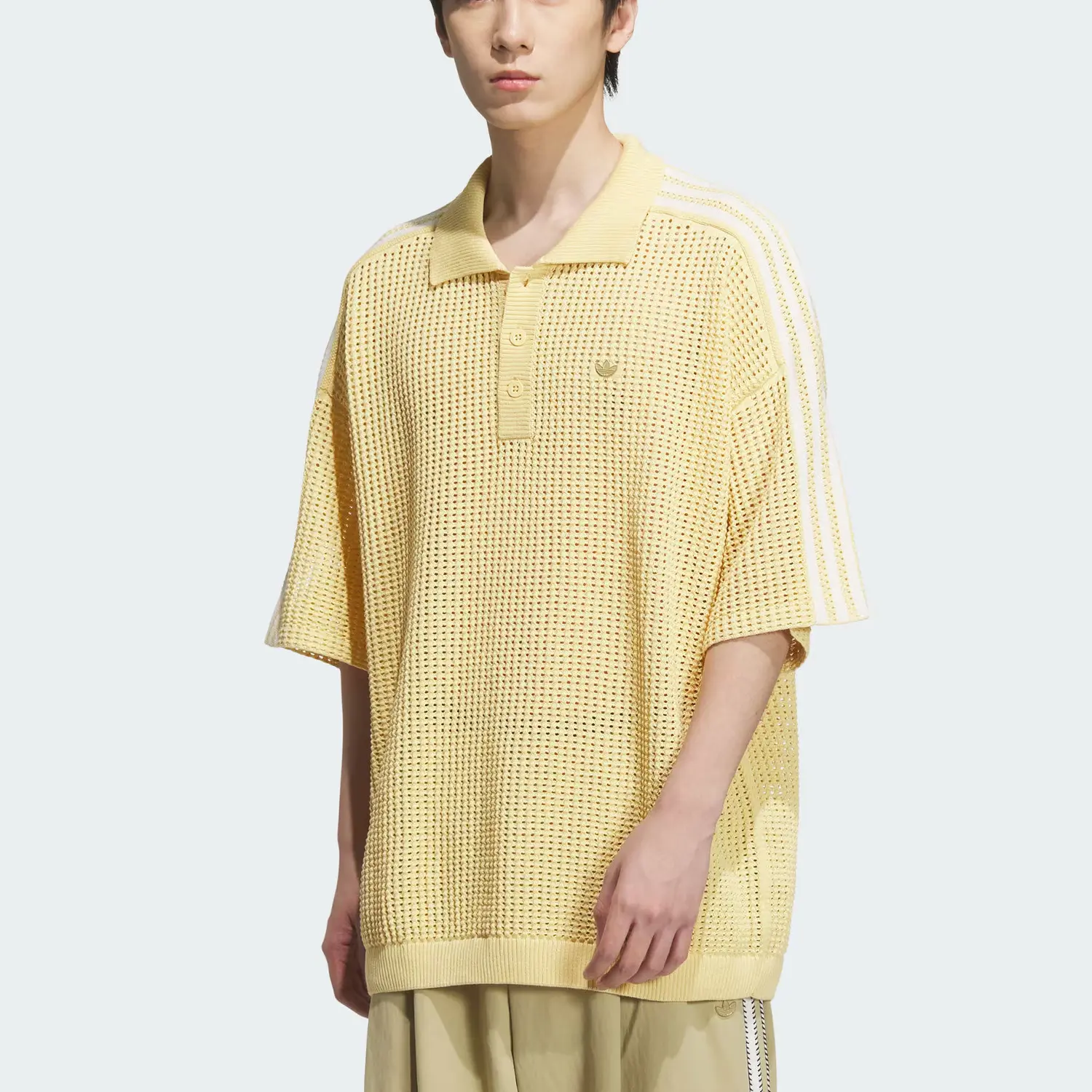 Поло SS25 мужская Adidas Originals, светло-оранжевый — фото 2