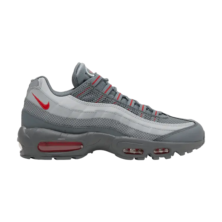 

Кроссовки Nike Air Max 95 Essential 'Smoke Grey University Red', серый