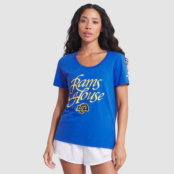 Женская футболка Los Angeles Rams 2025 Rivalries Collection Slub Dri-FIT Nike — фото 2