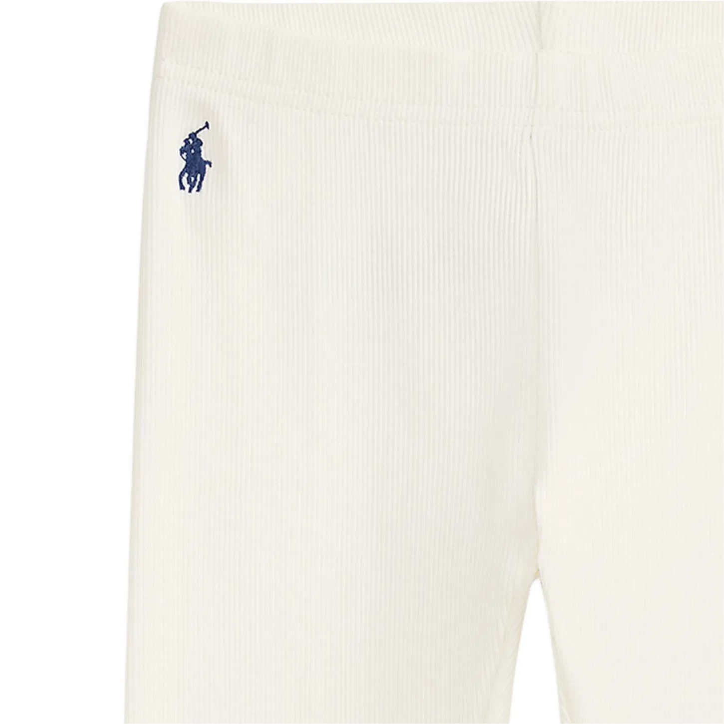 Детские трикотажные спортивные штаны Slim Fit Polo Ralph Lauren белые — фото 4