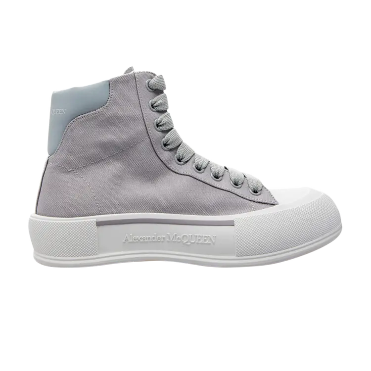 

Кроссовки Alexander McQueen Deck Plimsoll High, серый