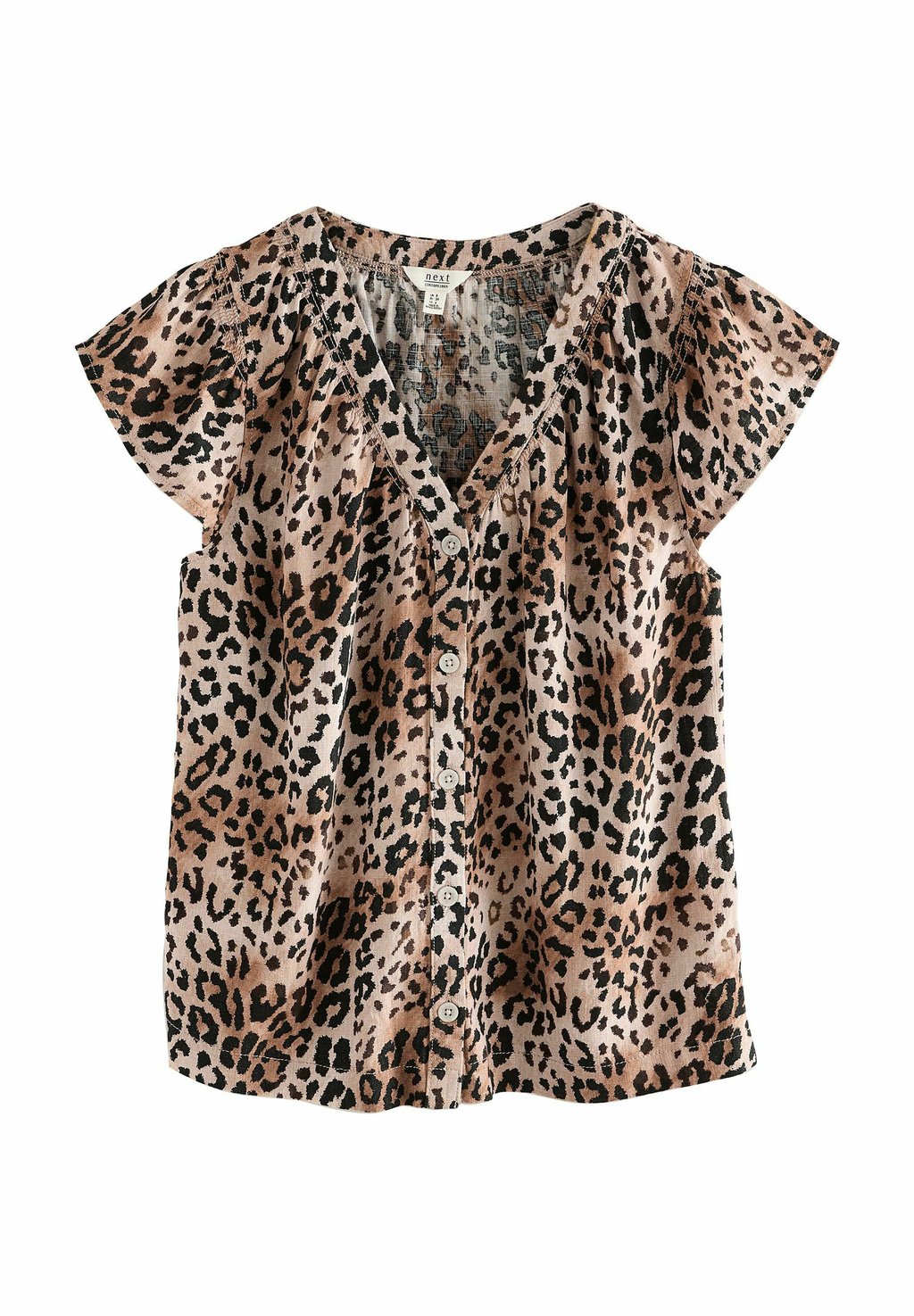 

Блуза REGULAR FIT RUFFLE SLEEVE Next, светло-коричневый