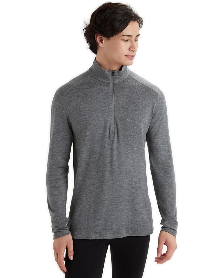

Пуловер Icebreaker Merino 260 Tech Long Sleeve Half Zip, цвет Gritstone Heather