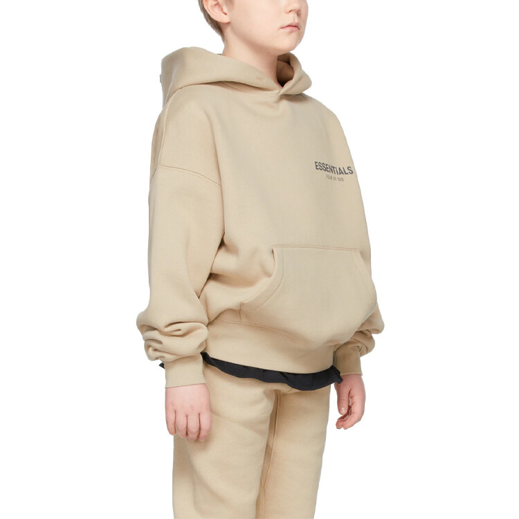 Детская толстовка Fear Of God Essentials, бежевый — фото 4