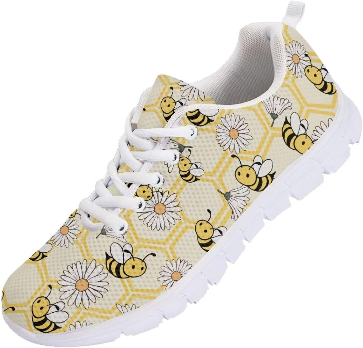 

Кроссовки с американским флагом и рисунком розы, легкие кеды для мужчин и женщин, для бега, прогулок и тенниса на 4 июля, День независимости Getelinseng, Bee Daisy