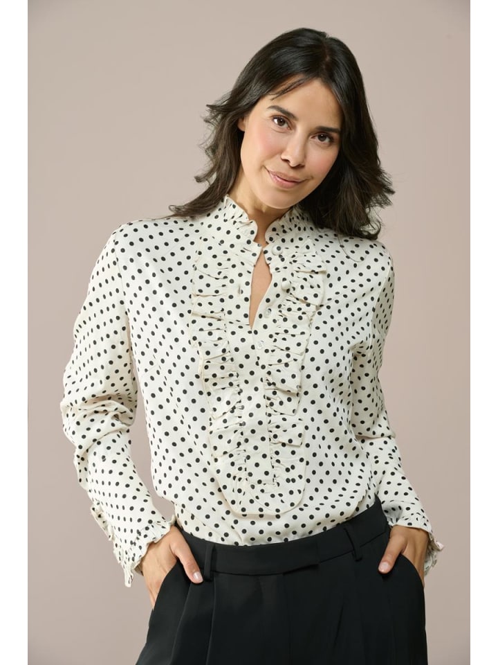 

Блузка с принтом Кэролайн Тенсен Риверс, цвет: белый / черный Mart Visser