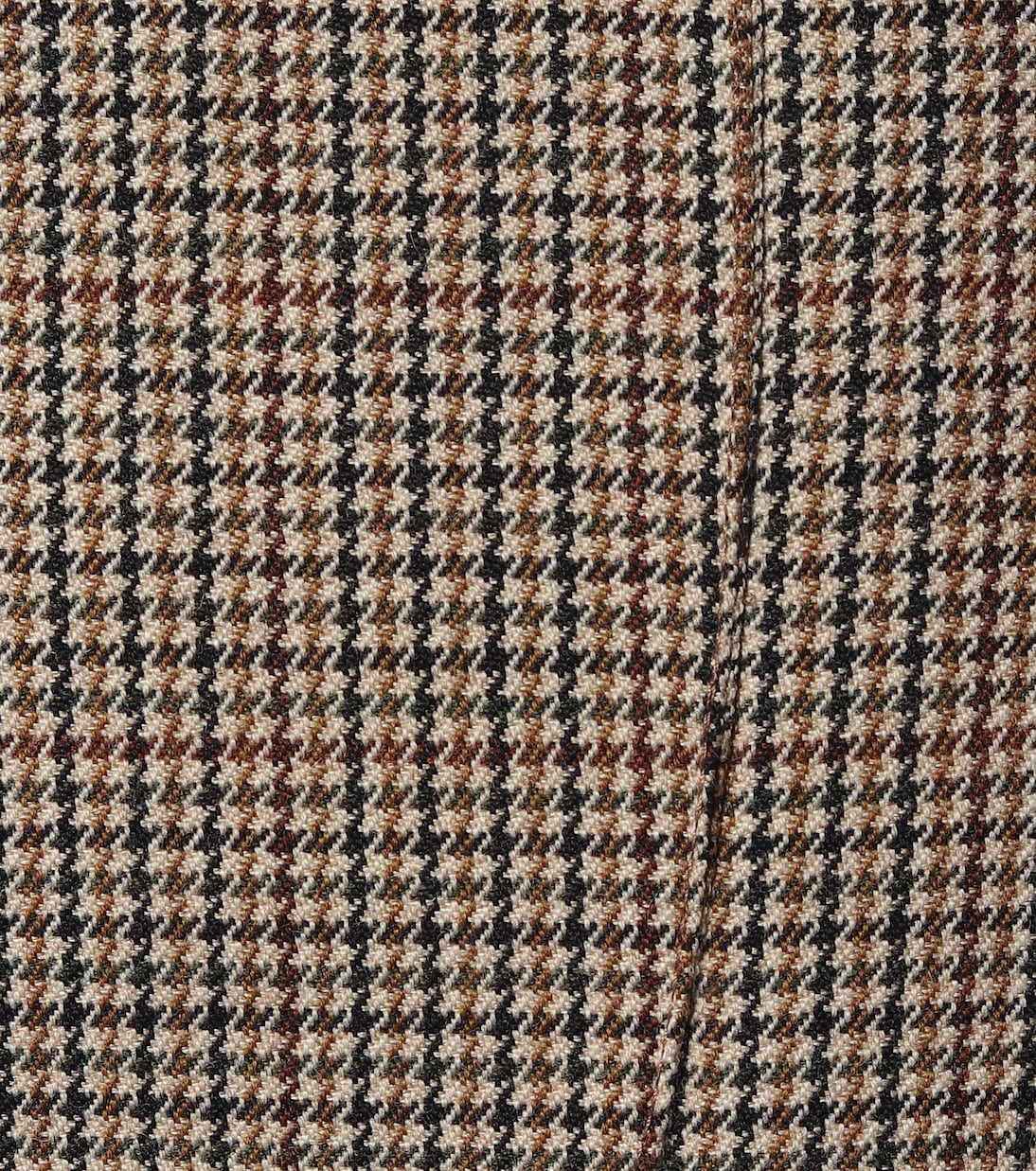 Мини-юбка из натуральной шерсти с узором гусиная лапка Vetements, Brown Check — фото 4