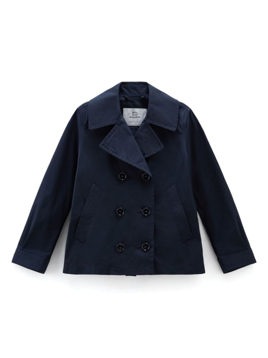 

Woolrich Kids двубортный бушлат Summer, синий