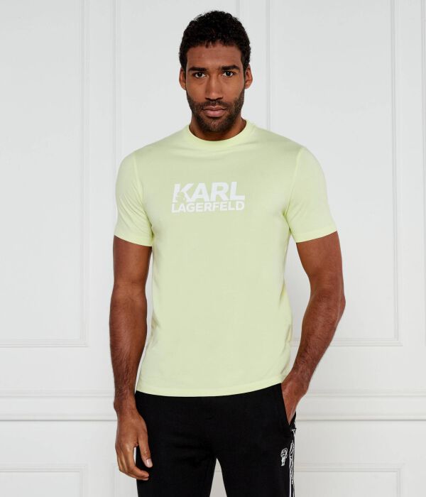 

Футболка Karl Lagerfeld Regular Fit, зелено-желтый