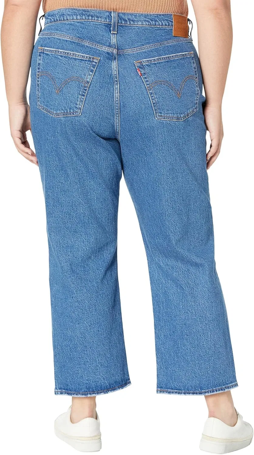 Женские джинсы Levi's Premium Plus Size с ребристой текстурой и прямым кроем до щиколотки Levi's — фото 2