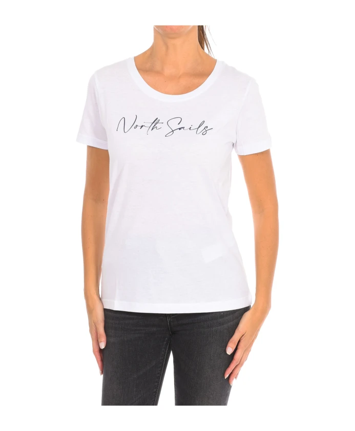 

Футболка с короткими рукавами и ребристым воротником. North Sails, белый