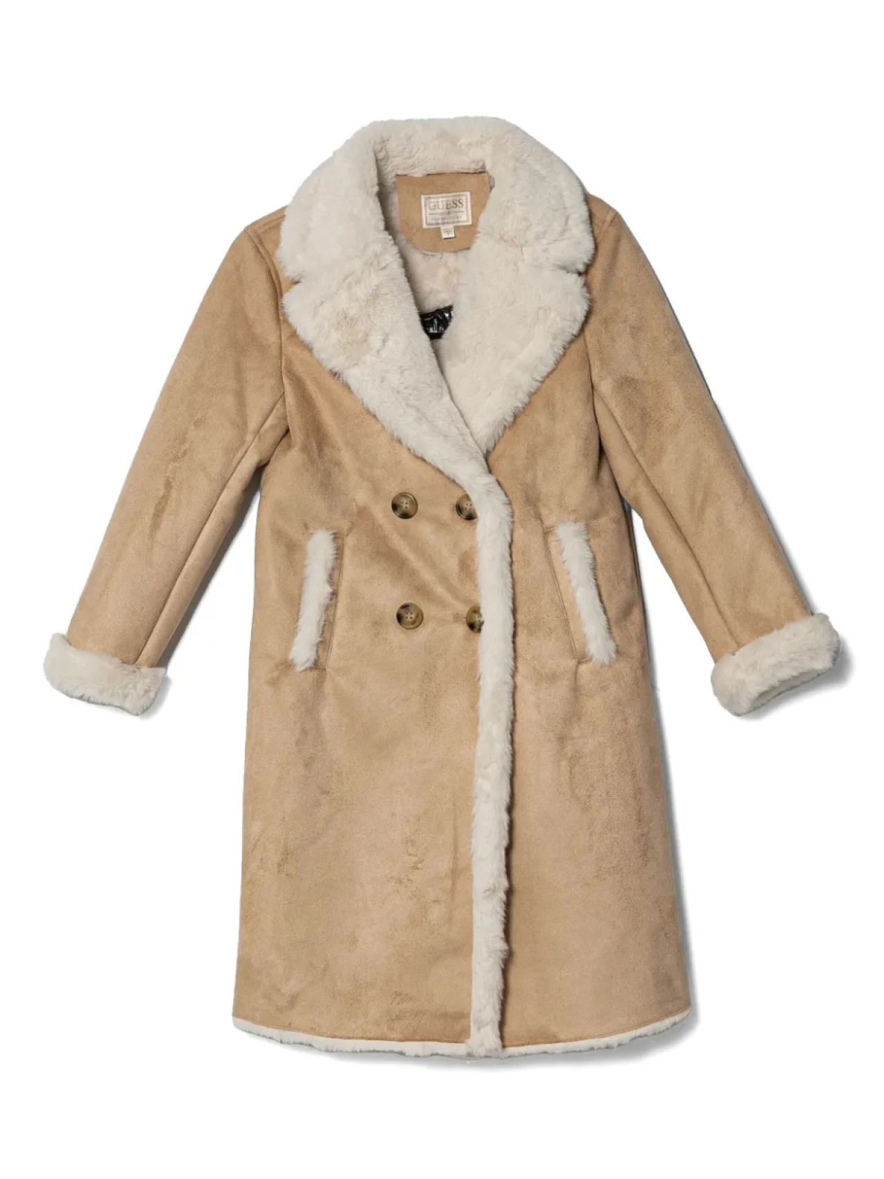 

Guess Kids детское замшевое пальто, нейтральный
