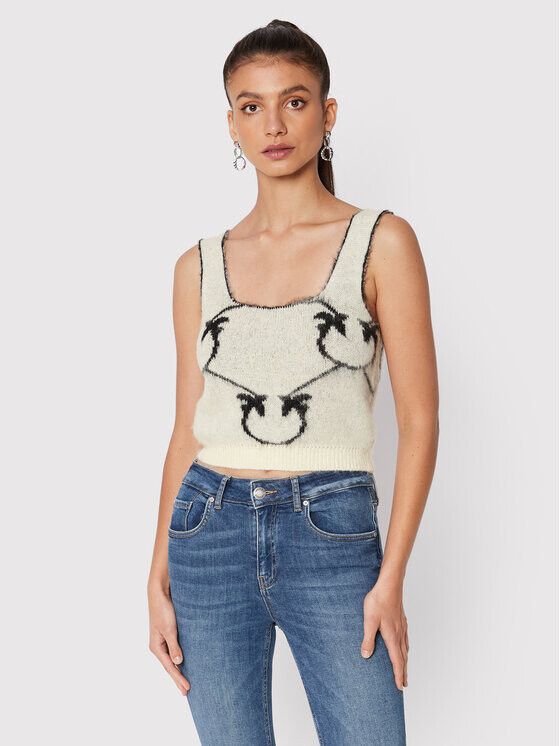 

Топ стандартного кроя Pinko, бежевый