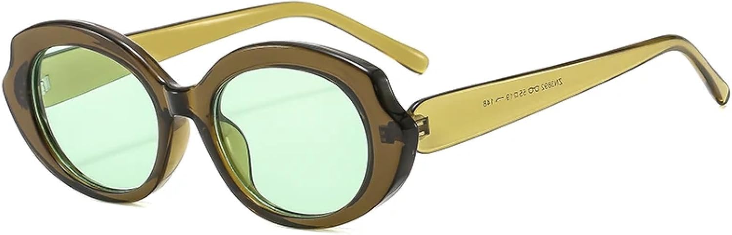 

Модные солнцезащитные очки в овальной оправе для женщин, линзы с заклепками, черепаховая оправа, для активного отдыха, мужские, защита от УФ-излучения UV400 TVTBBVV, C6