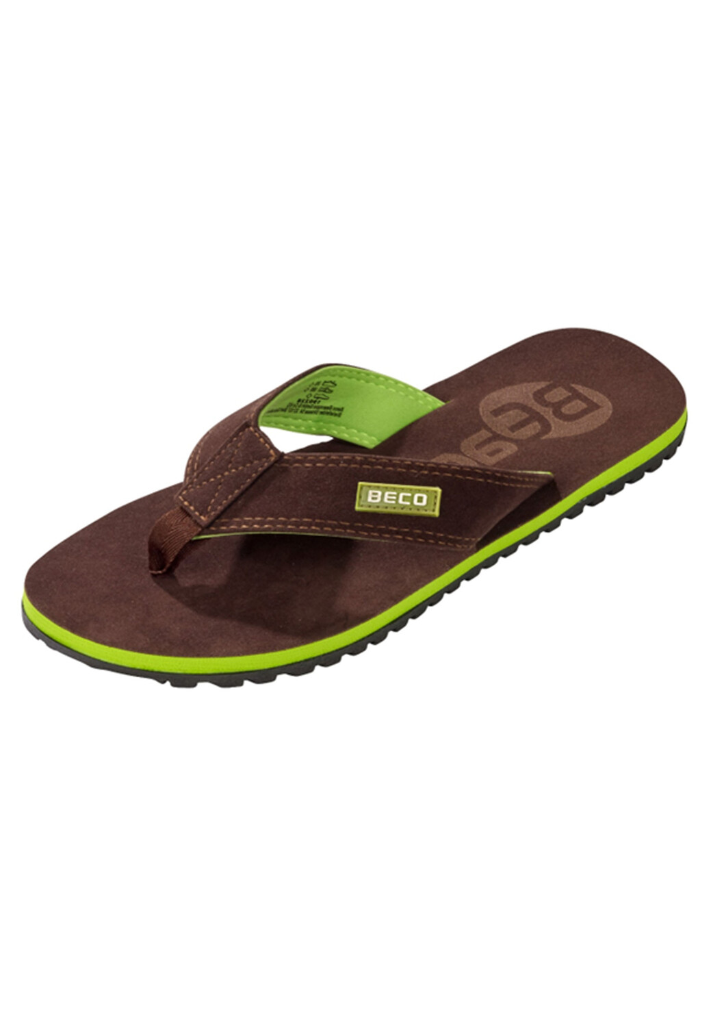 Мюли BECO the world of aquasports Zehentrenner BEactive V Strap, цвет dunkelbraun-grün