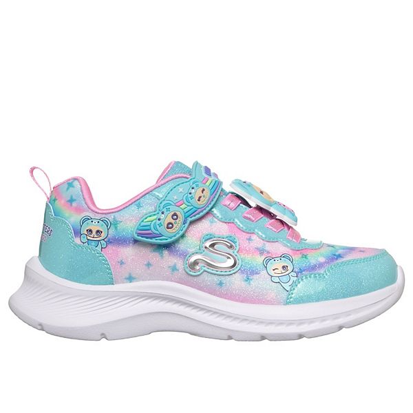 Кроссовки Jumpsters Cutie Critters для девочек Skechers, Turquoise Multi — фото 2