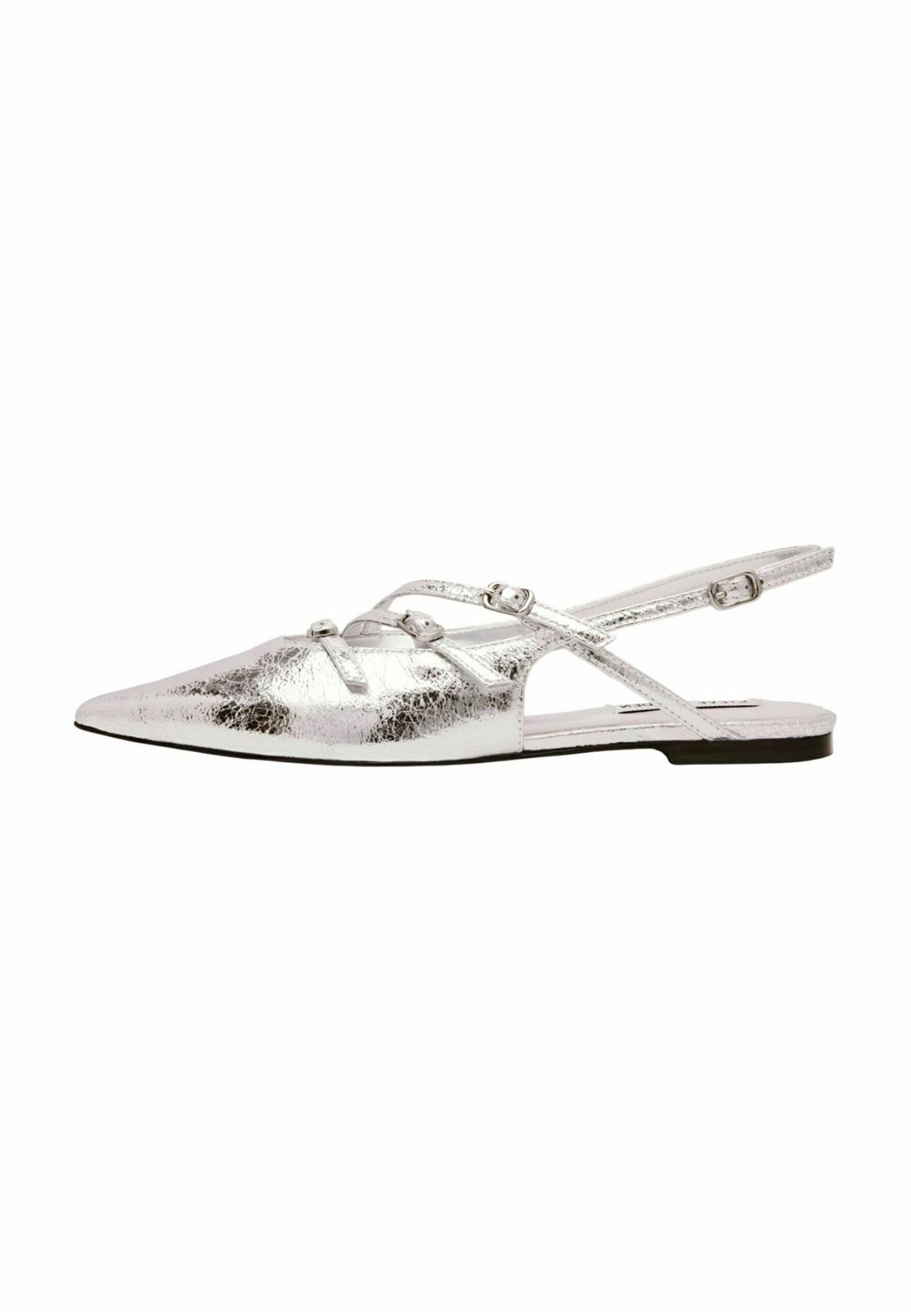 Туфли-лодочки с открытой пяткой Steve Madden, серебряный