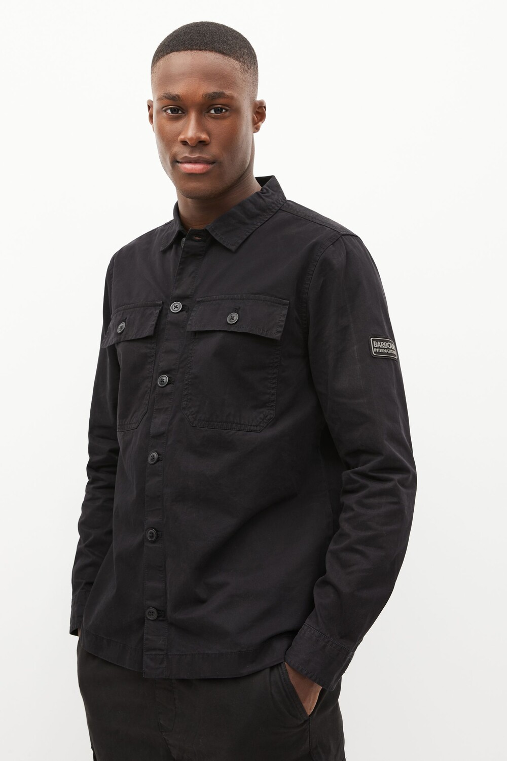 

Рубашка Ady и куртка Barbour International, черный