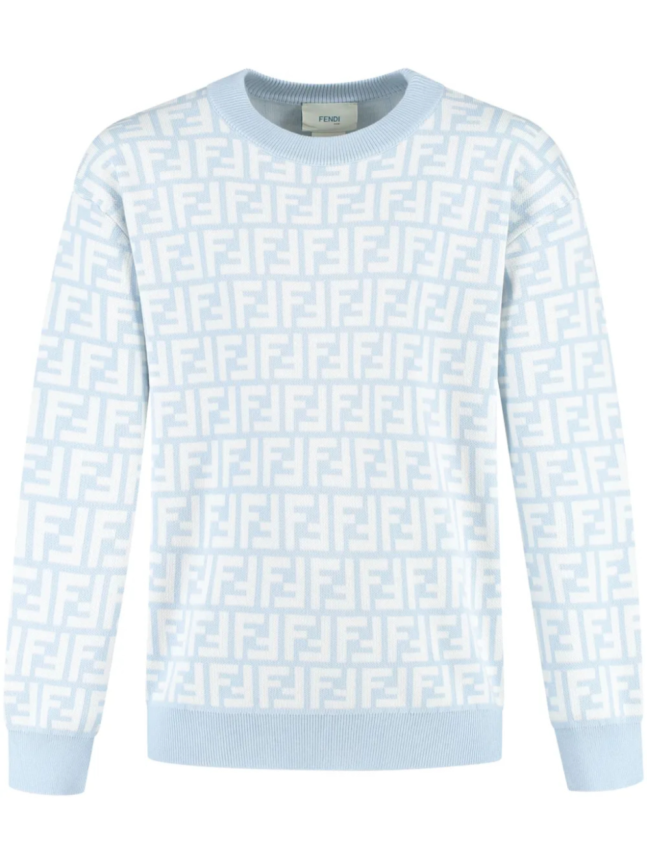 

Свитер с логотипом FF Fendi Kids, синий