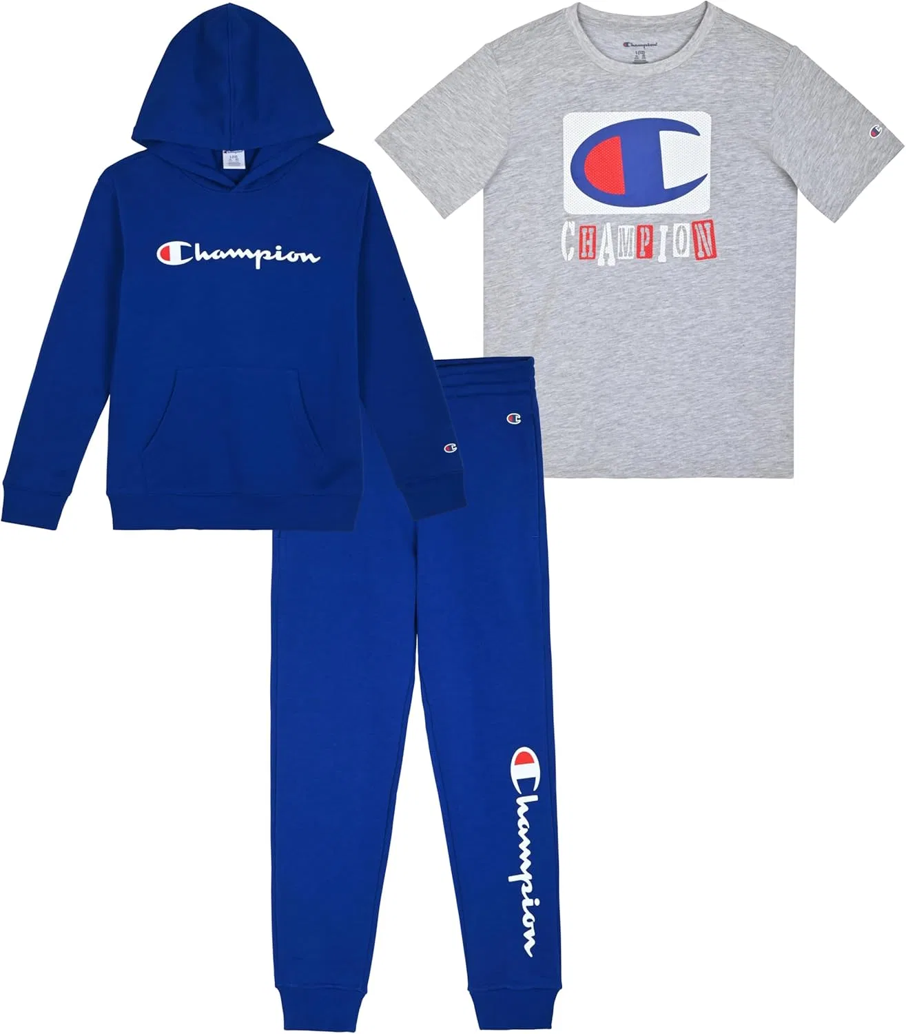 Детский спортивный костюм Champion 3 предмета, Blue-grey Heather