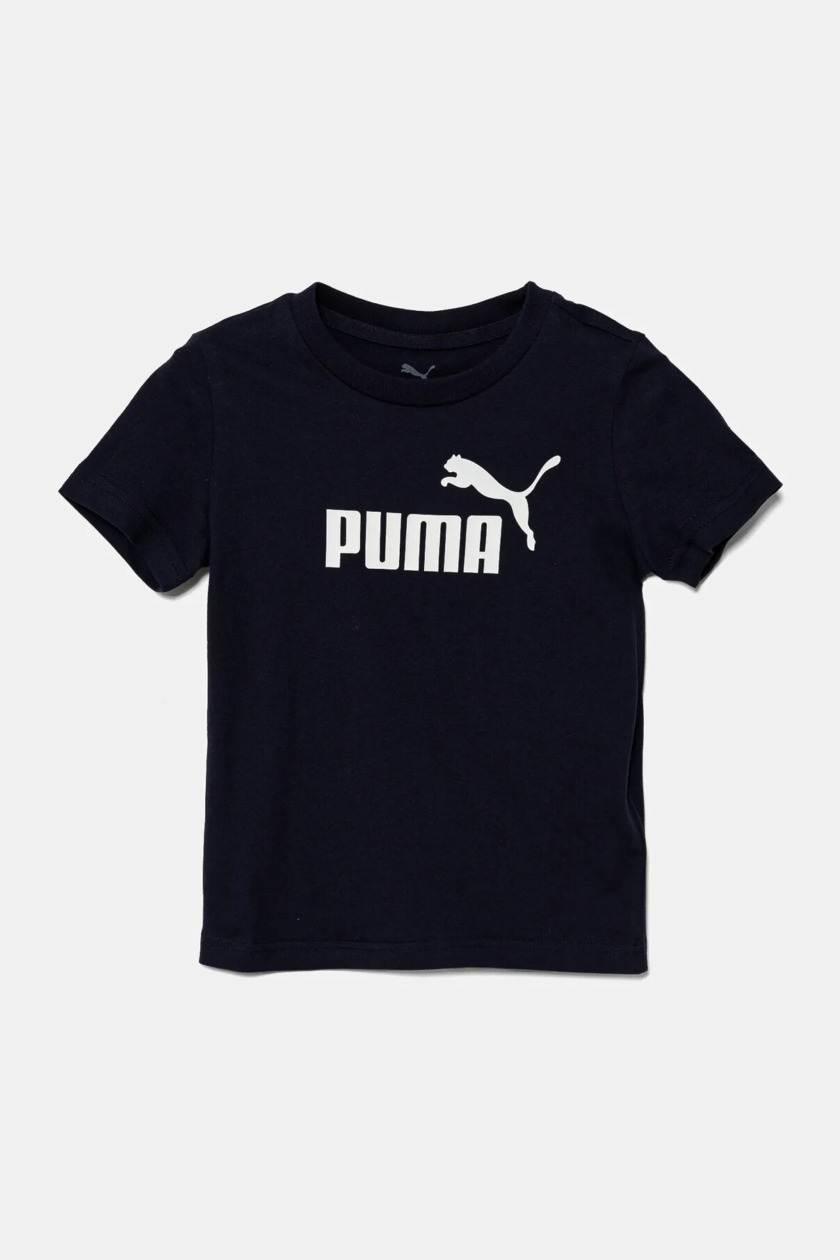 

Футболка детская из хлопка с логотипом ESS No. 1 Puma, темно-синий