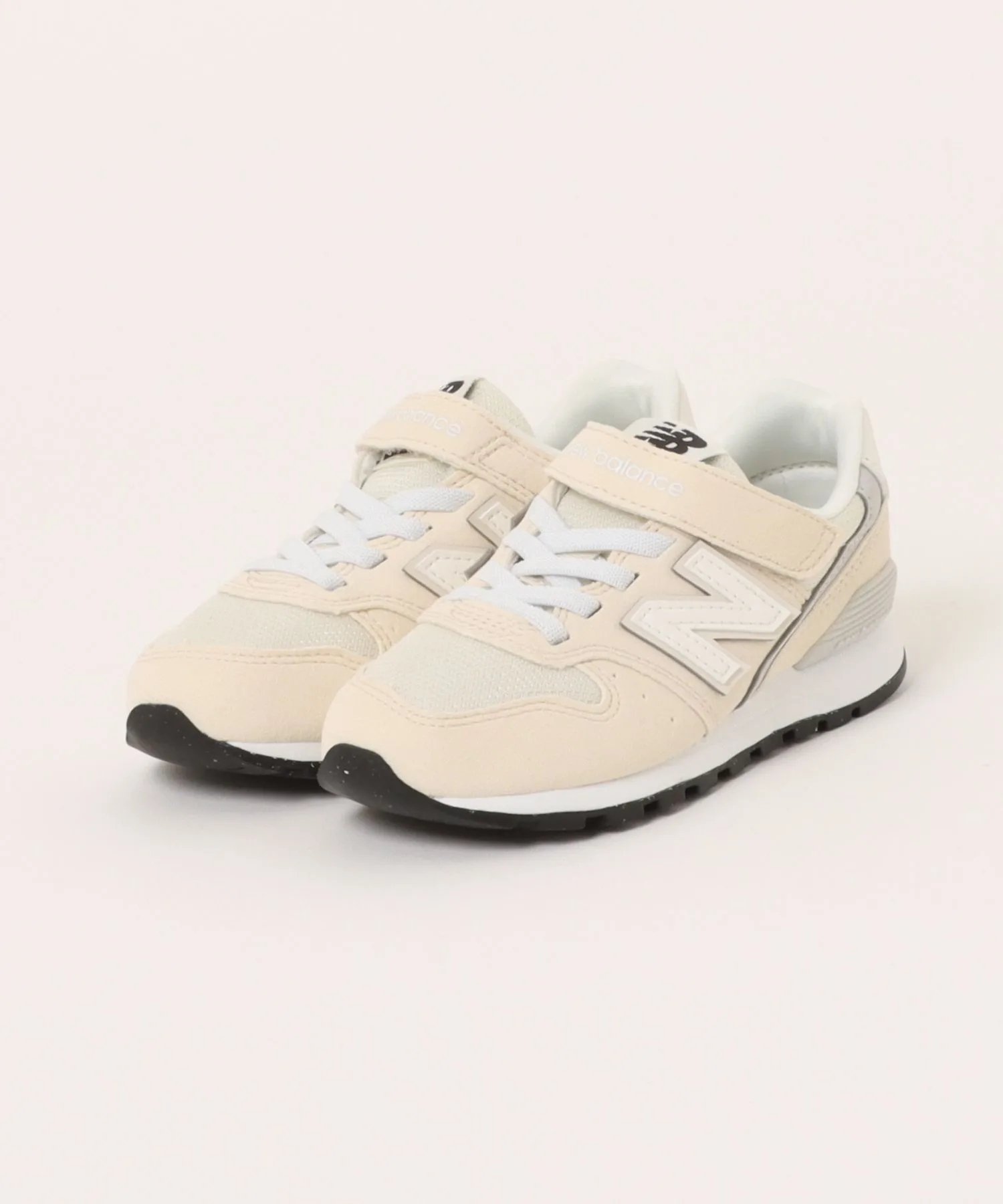 Детские кроссовки с липучками New Balance Y996 5ZH бежевые